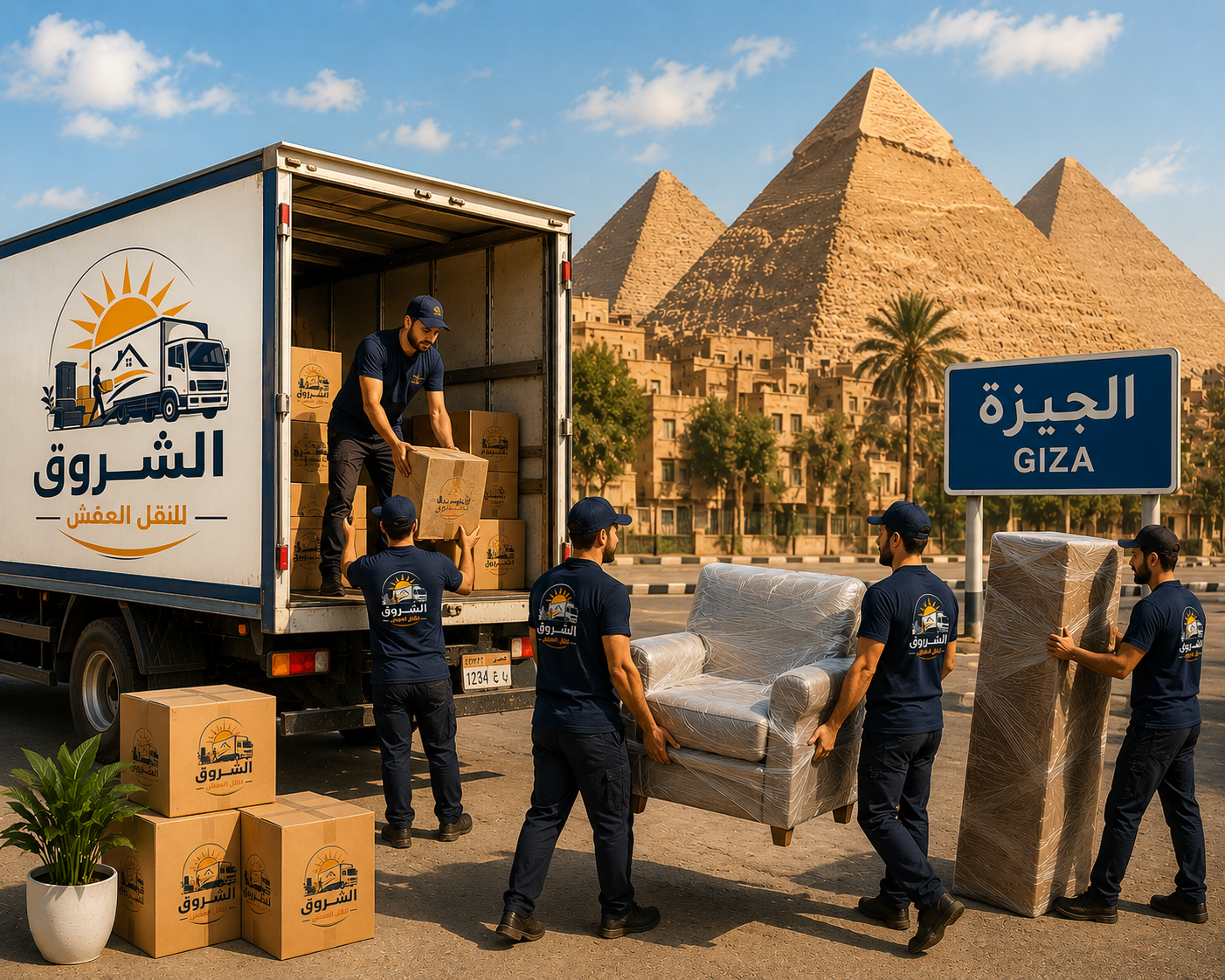 سيارات نقل اثاث بالجيزة